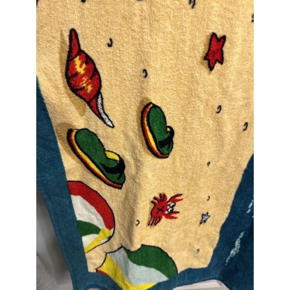 Vintage Pebble Beach Beach Towel Sandabration Sailboat Sand 29x59